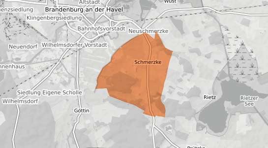 Mietspiegelkarte Brandenburg an der Havel Schmerzke